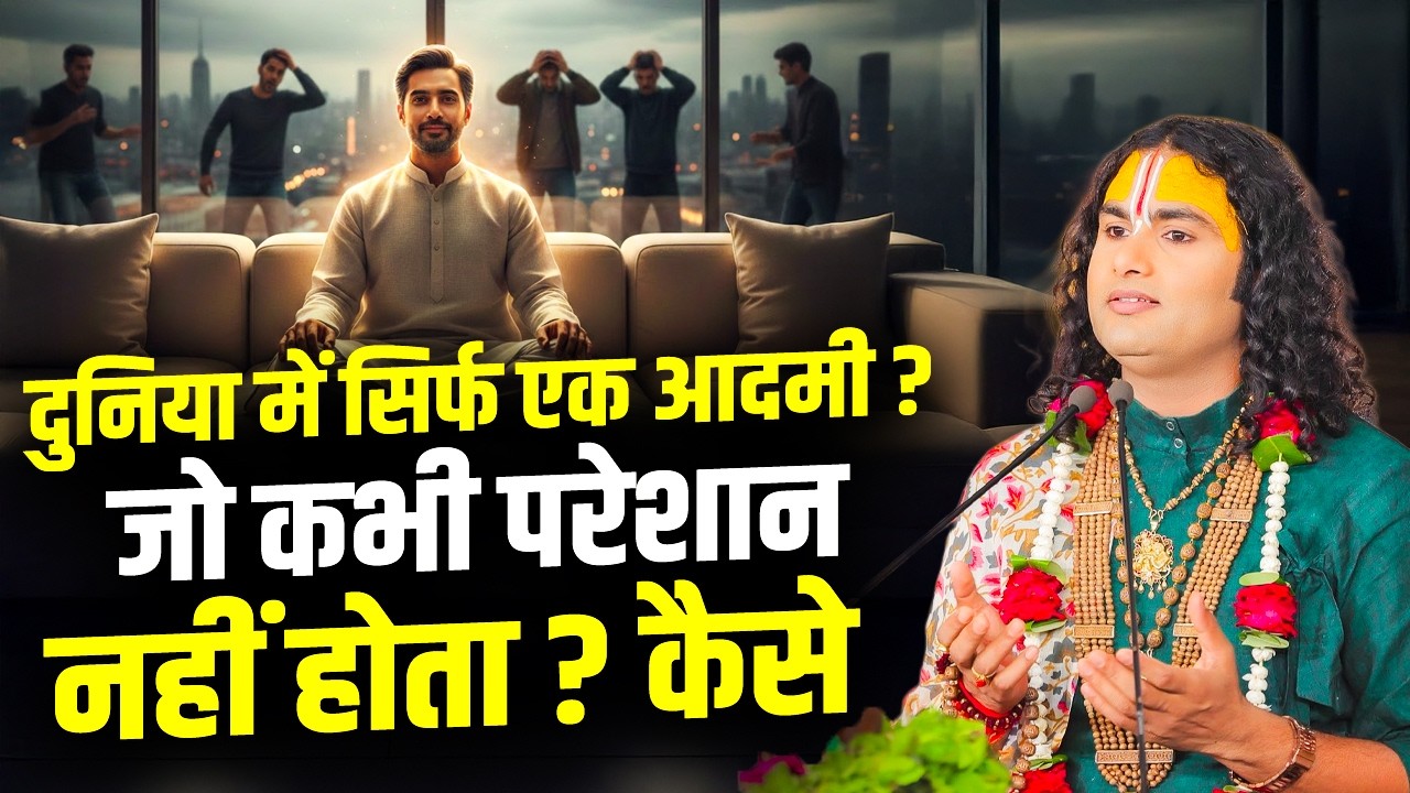 दुनिया में सिर्फ एक आदमी ? जो कभी परेशान नहीं होता ? कैसे | Aniruddhacharya Ji Maharaj
