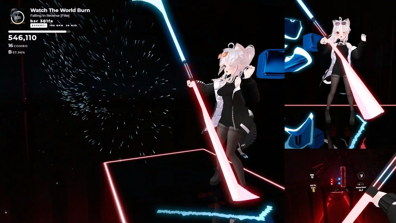 【BeatSaber】Watch The World Burn【one hand-Darth Maul】