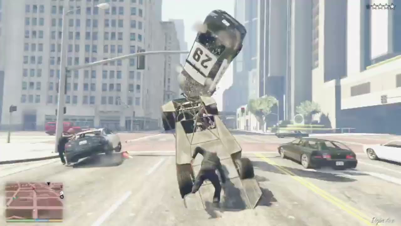 Gta 5 gameplay rampage mode police chase