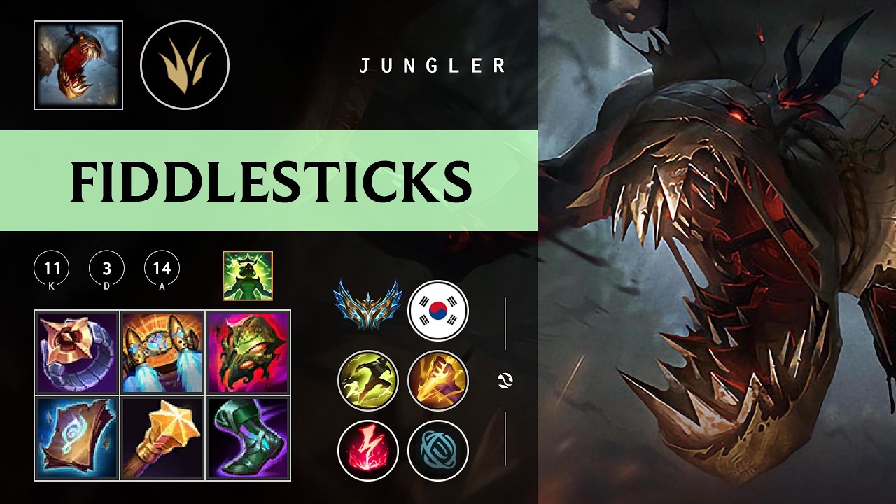 Fiddlesticks Jungle vs Lee Sin - KR Challenger Patch 26.05