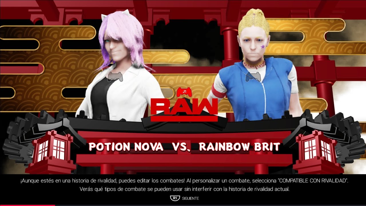 WWE 2k19 Potion Nova vs Rainbow Brit 