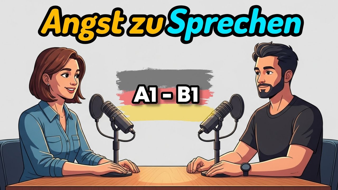 Ich habe Angst zu sprechen , Learn German with Podcast A2-B1 #deutschlernen #