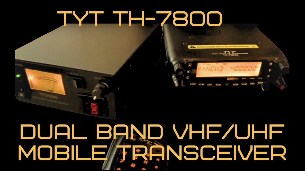 TYT TH-7800 Dual Band VHF/UHF Mobile Transceiver AND TekPower TP30SWI 30 Amp DC 13.8V Power Supply