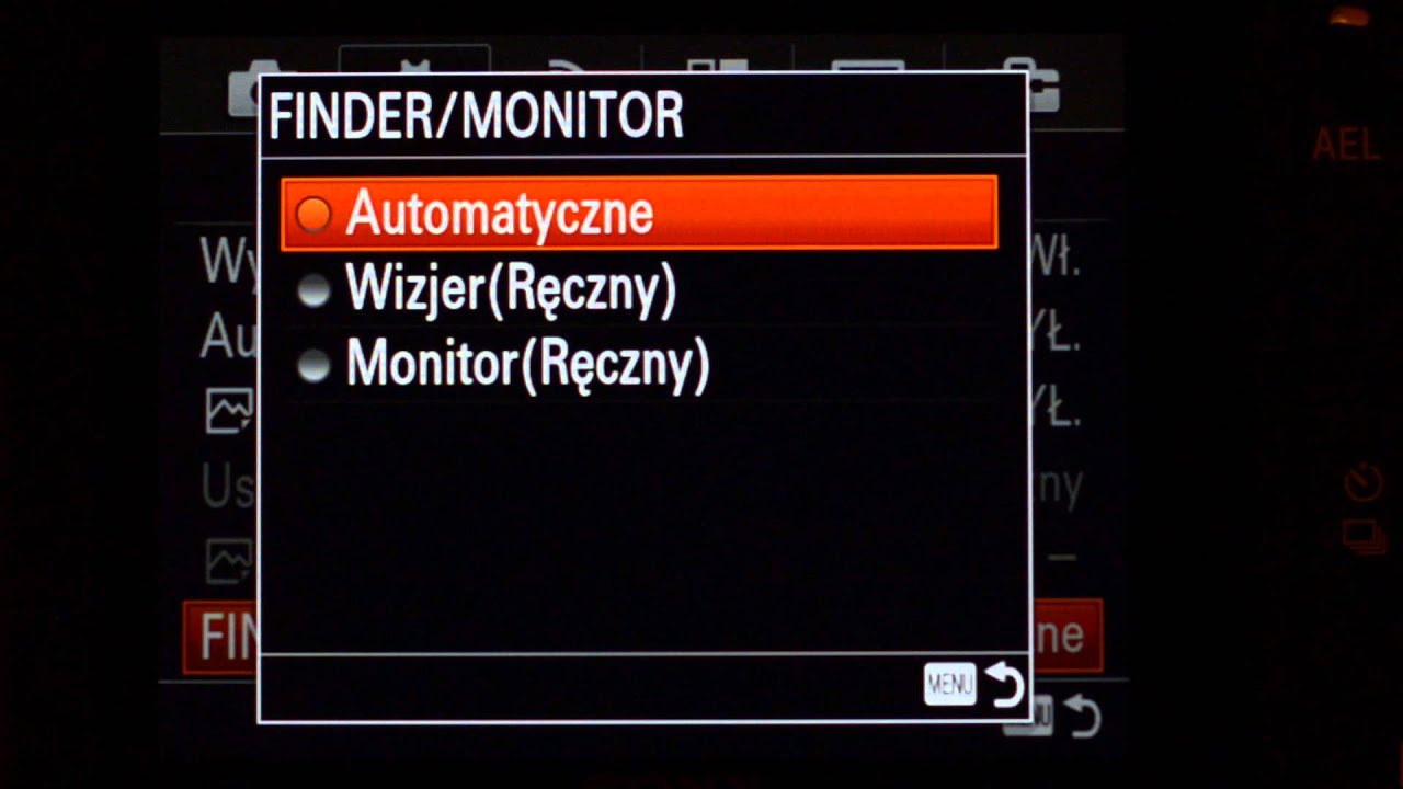 Sony A7S II - Menu ustawień niestandardowych