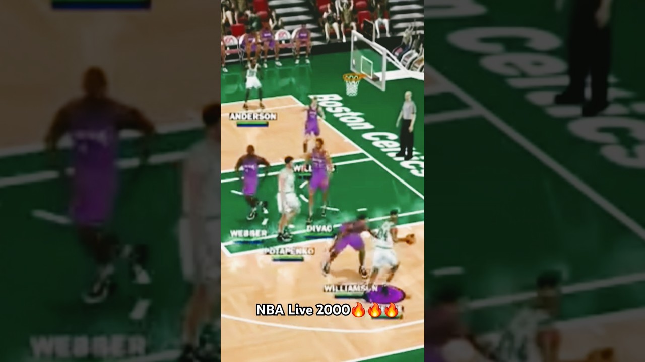 NBA Live 2000 was the GOAT🔥 #nba #nbalive #retrogaming #retrogames #basketball #dunk