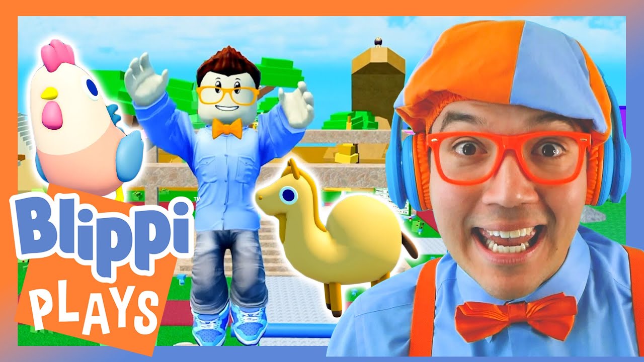 Blippi Plays Find The Animals on Roblox!  | Blippi Plays | Educational & Gaming Videos for Kids