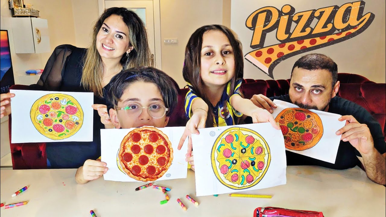 EFE İLE PİZZA BOYAMA CHALLENGE!!