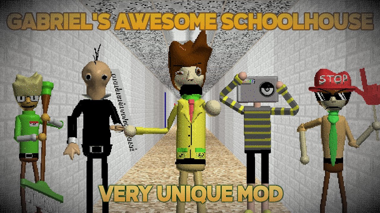 Уникальный мод! | Gabriel's Awesome Schoolhouse [мод Baldi's Basics]