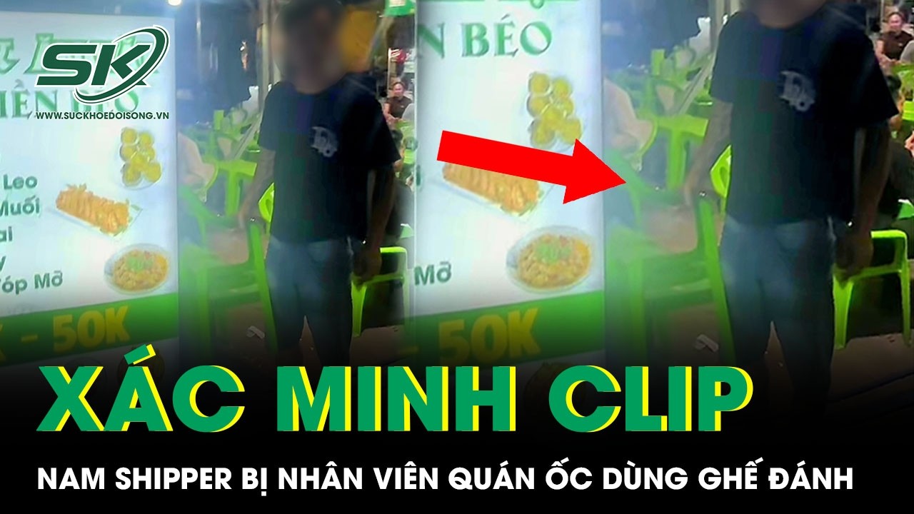 Phẫn nộ clip nhân viên quán ốc dùng ghế nhựa đánh tới tấp nam shipper ở TP HCM