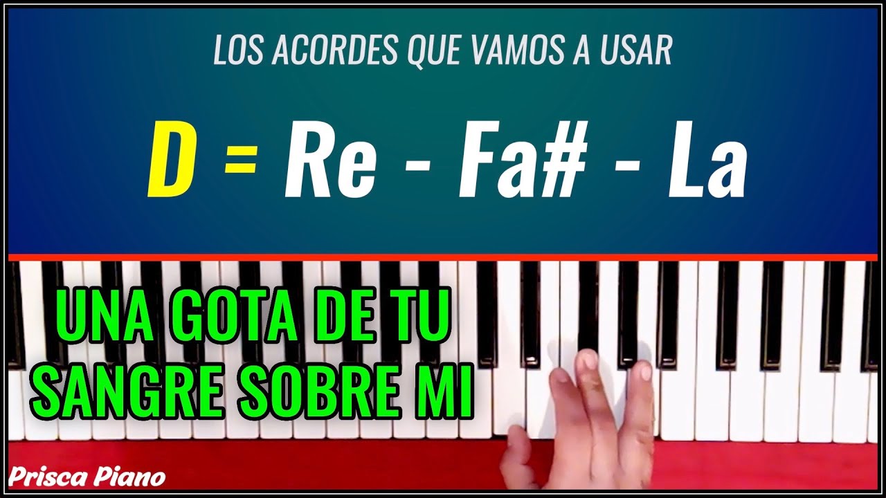 Como Tocar Una Gota De Tu Sangre Sobre Mi | Tutorial de Piano Facil