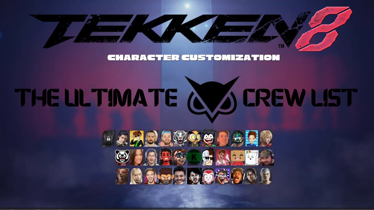 Tekken 8: The Ultimate Vanoss Crew Character List!