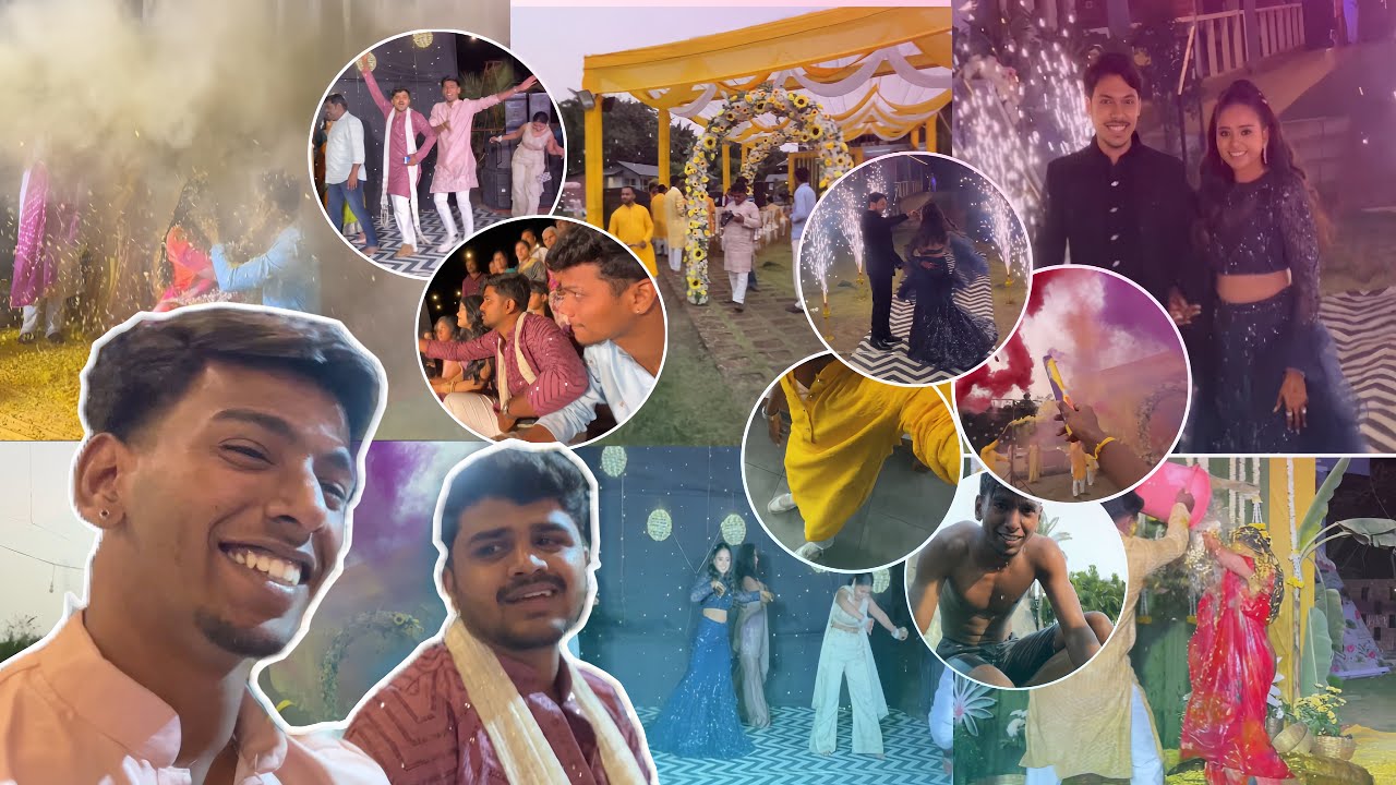 Haldi and  sangeet vlog🫶#youtube #viral #explore #funny #brother 