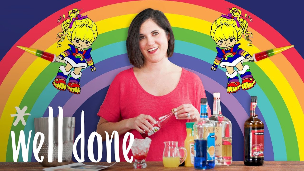 Mom Tries Making a Rainbow Cocktail | Mom Vs.| Well Done