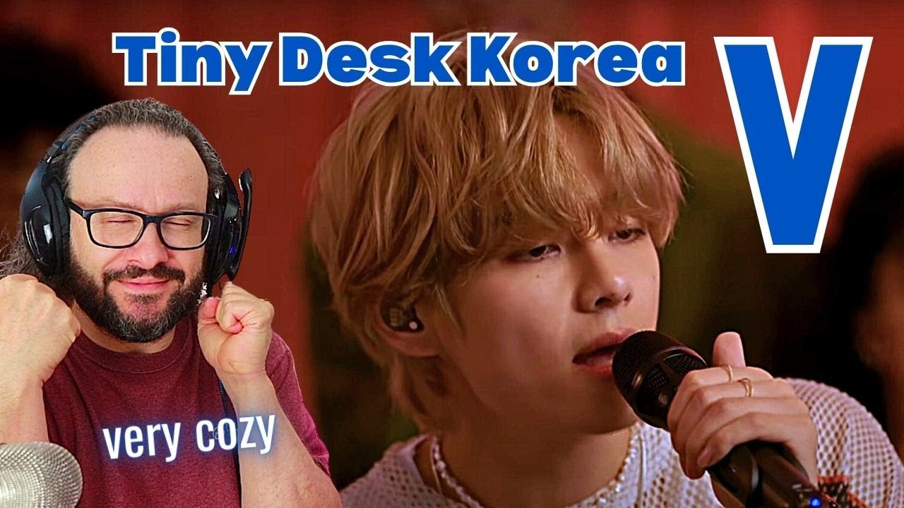 Reacting to 뷔 V : Tiny Desk Korea - AWESOME SET!