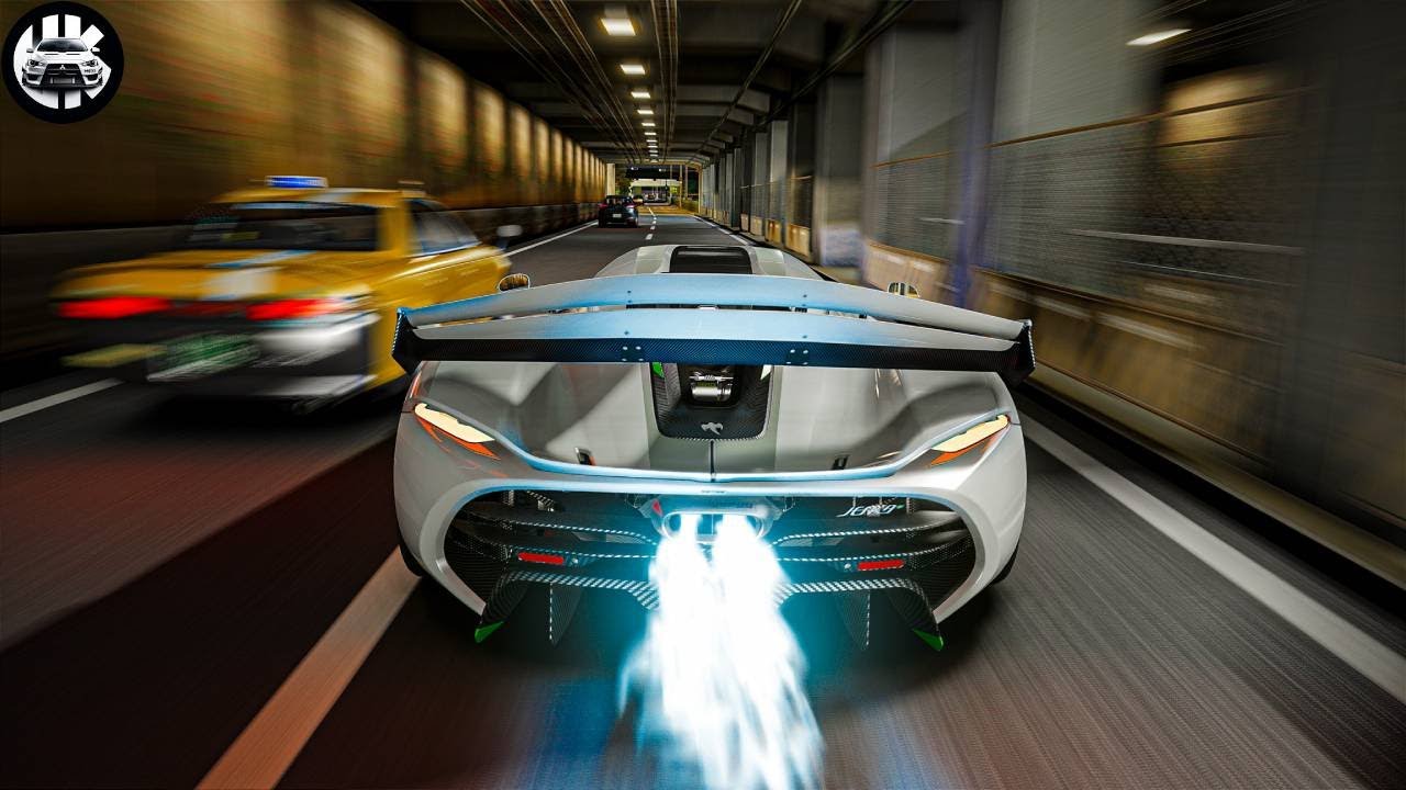 1699HP Koenigsegg Jesko in Heavy Traffic - Assetto Corsa