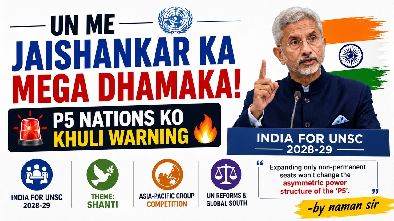 Launch of India&rsquo;s UNSC Campaign (2028&ndash;29 Term) | Important UPSC News | Naman IAS