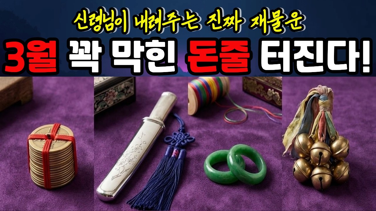 💰소름끼치게 잘 맞는 신점 타로 ㅣ 3월 재물운, 섬뜩한 천기누설 ( 혜명선녀 무속 타로)
