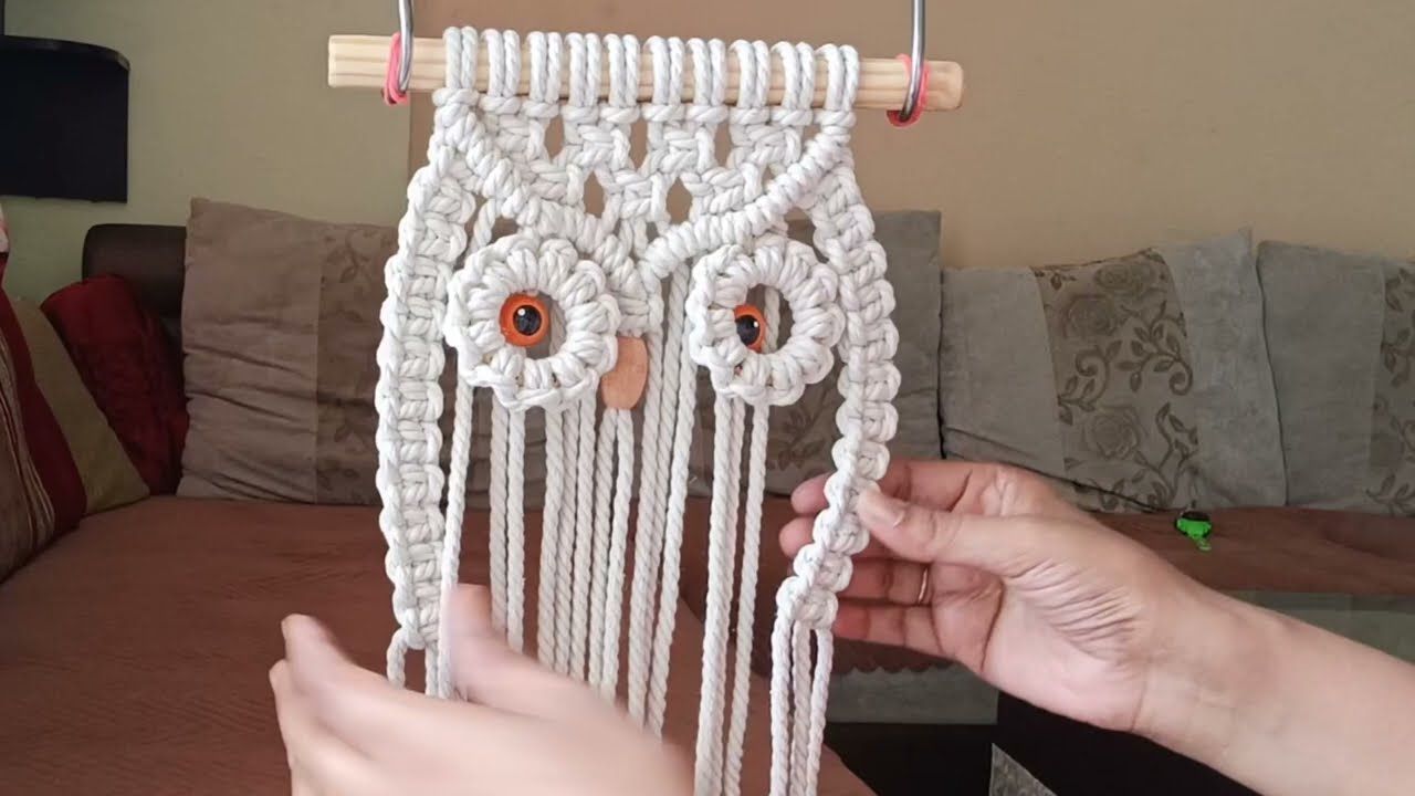 Boho Macrame owl wall hanging tutorial 2023 || macrame Wallhanging #subscribe #youtube
