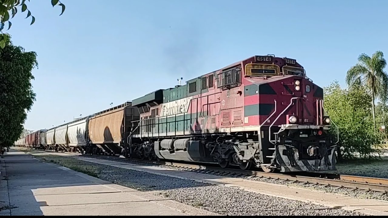 Por fin Arranca la 🍉 ES44AC Después de Haber Sido Vandalizada, MIXTO de Ferromex N° 4614 Ags/Mex©®