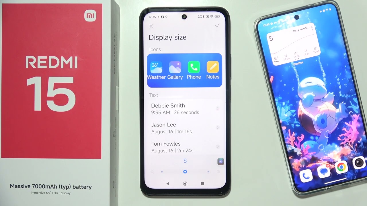 Redmi 15: How to Change Display Size