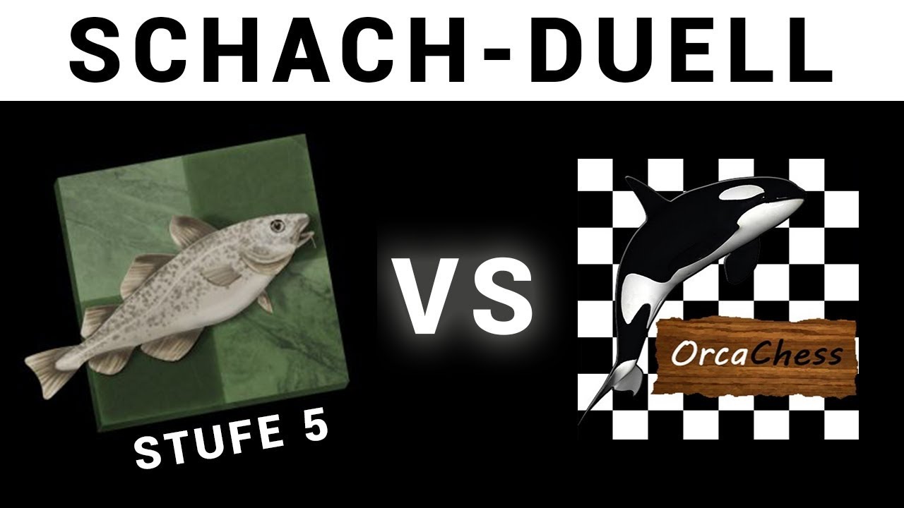 Stockfish (Stufe 5) vs OrcaChess || Schach-Duell