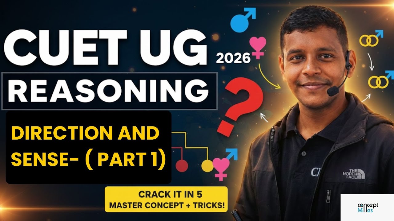 ​Master Direction Sense in One Shot 🎯 | CUET GAT Reasoning | Shadow & Degree Trick CUET UG Reasoning