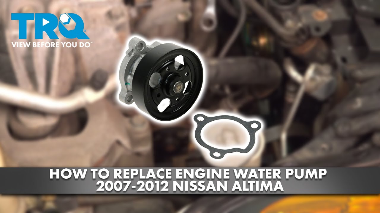 How to Replace Engine Water Pump 2007-2012 Nissan Altima