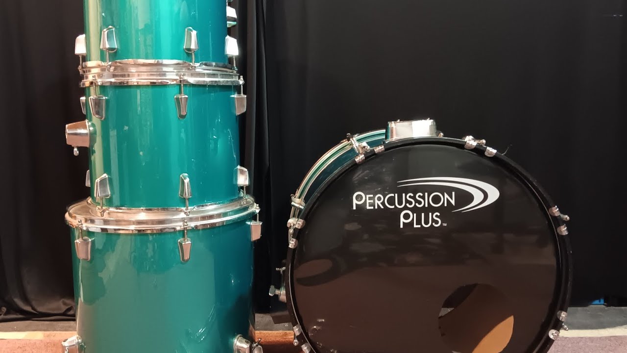 Percussion Plus drums. Beautiful blue!! A quick journey. Part 1