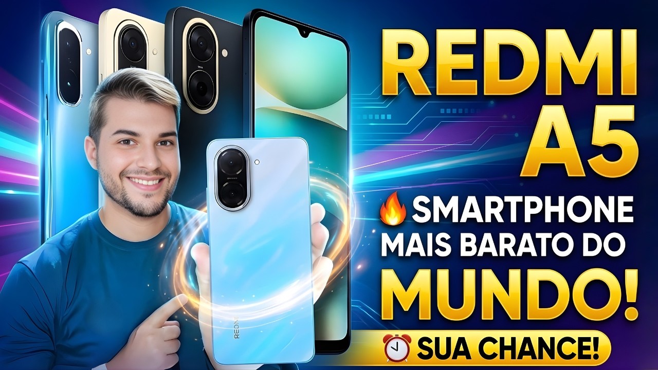 UNBOXING REDMI A5 O CELULAR MAIS BARATO DO MUNDO!