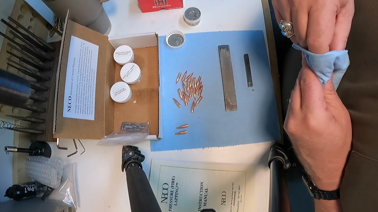 Prepping fire lap bullets
