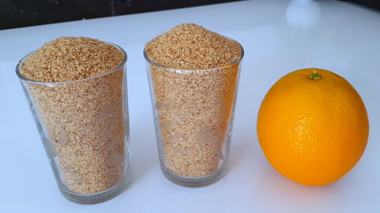 عندك برتقالة و 2 كؤوس نخالة⁉️نوضي حضريها فرمشة عين بدون دقيق ولا سميد ولا فينو ولا زبدة👌معلكة ولذيذة