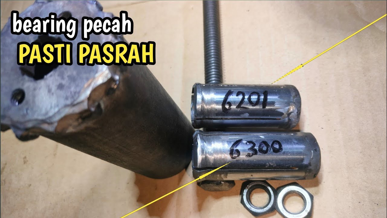 Membuat treker bearing yang berkualitas||manfaatkan barang bekas