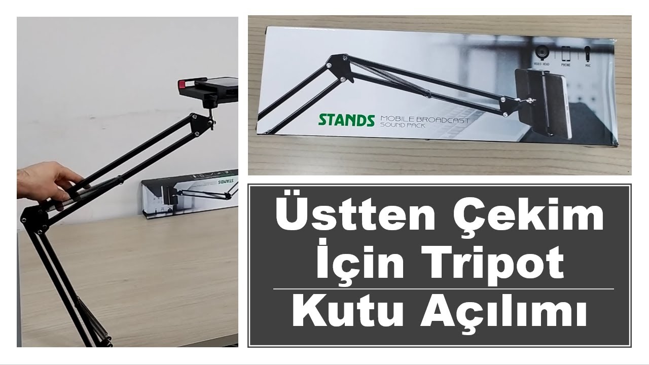 Üstten Çekim İçin Tripod | MASAÜSTÜ ÇEKİM | TEPE ÇEKİMİ | DEVE BOYNU