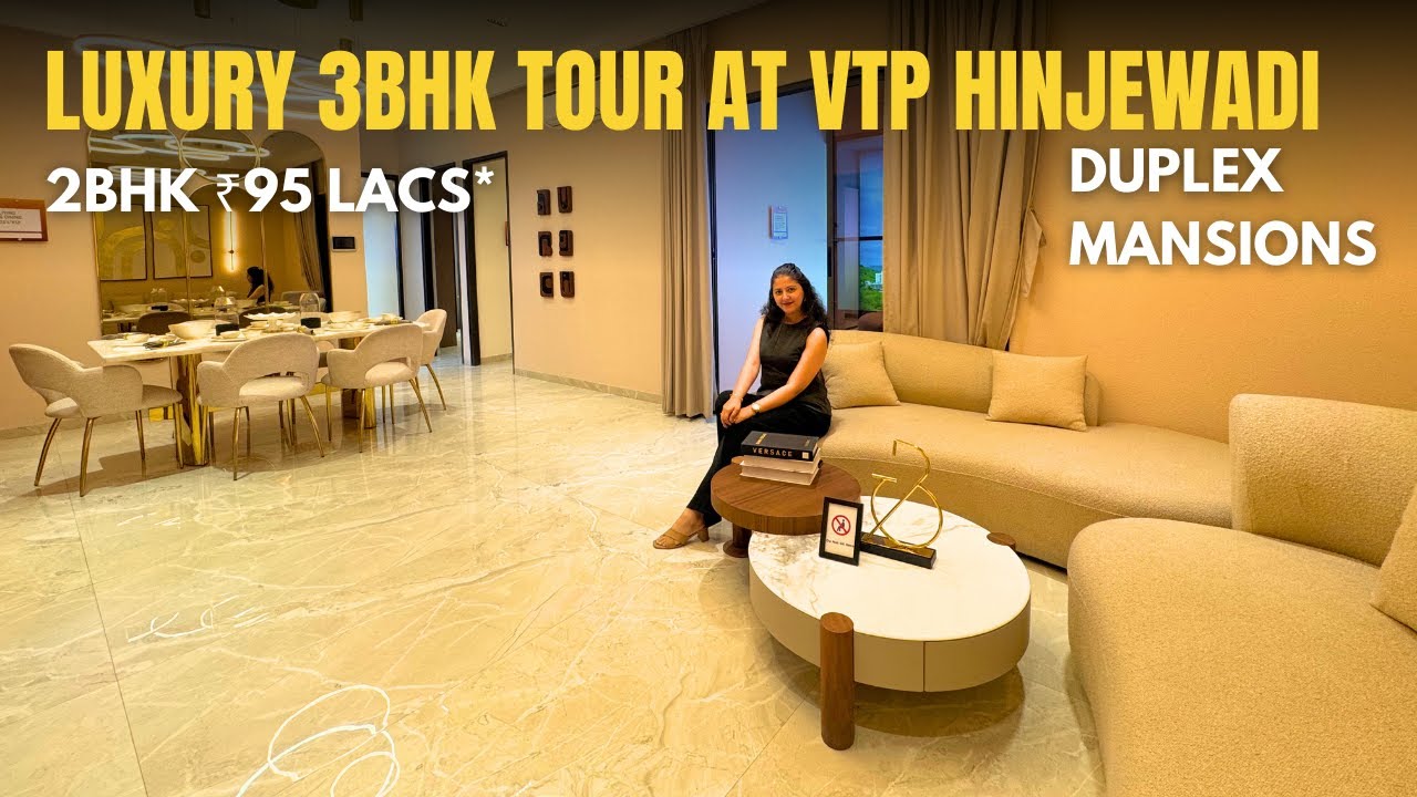 VTP Monarque Hinjewadi Luxury 2 & 3 BHK Tour in Pune | DUPLEX & MANSION | Review, Price & Location