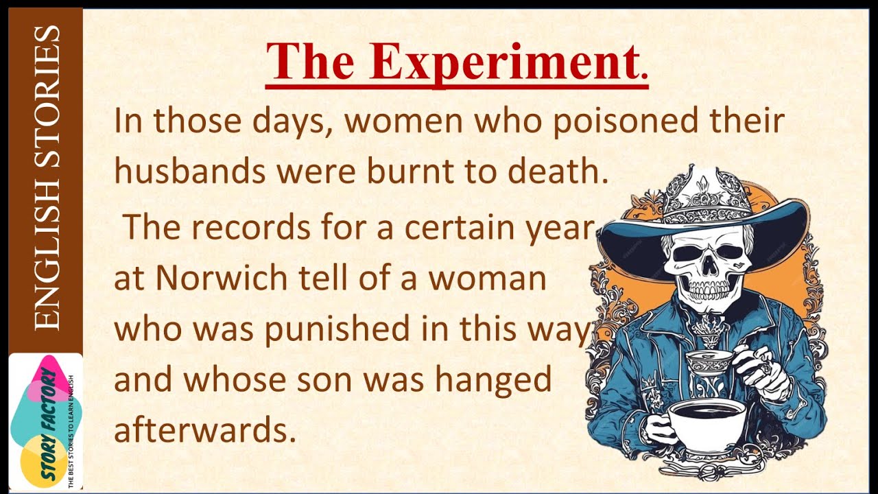 Listen and Practice - The Experiment - 👍 English Story - Improve your English - English practice.