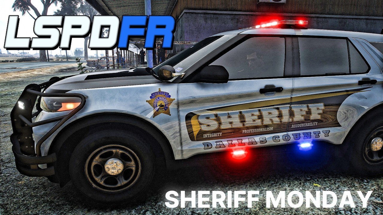 Playing GTA 5 As A POLICE OFFICER Sheriff | DALLAS COUNTY | Ep 32|| GTA 5 Lspdfr Mod