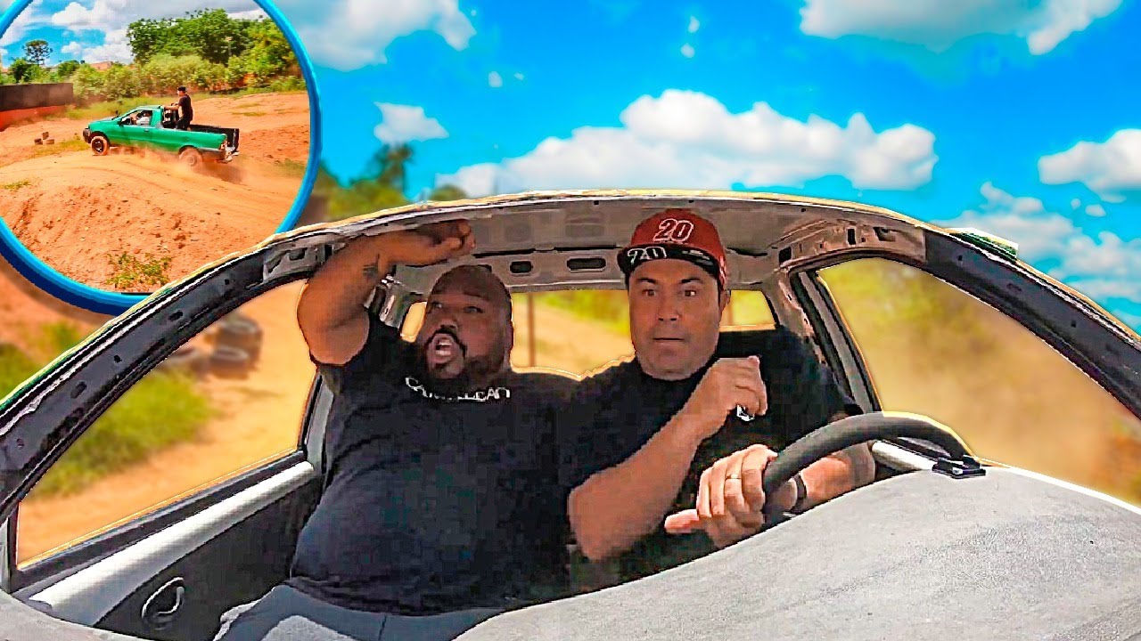SALTEI DE CARRO NA PISTA DE MOTOCROSS COM O BOTO BC  * Barbarius World *