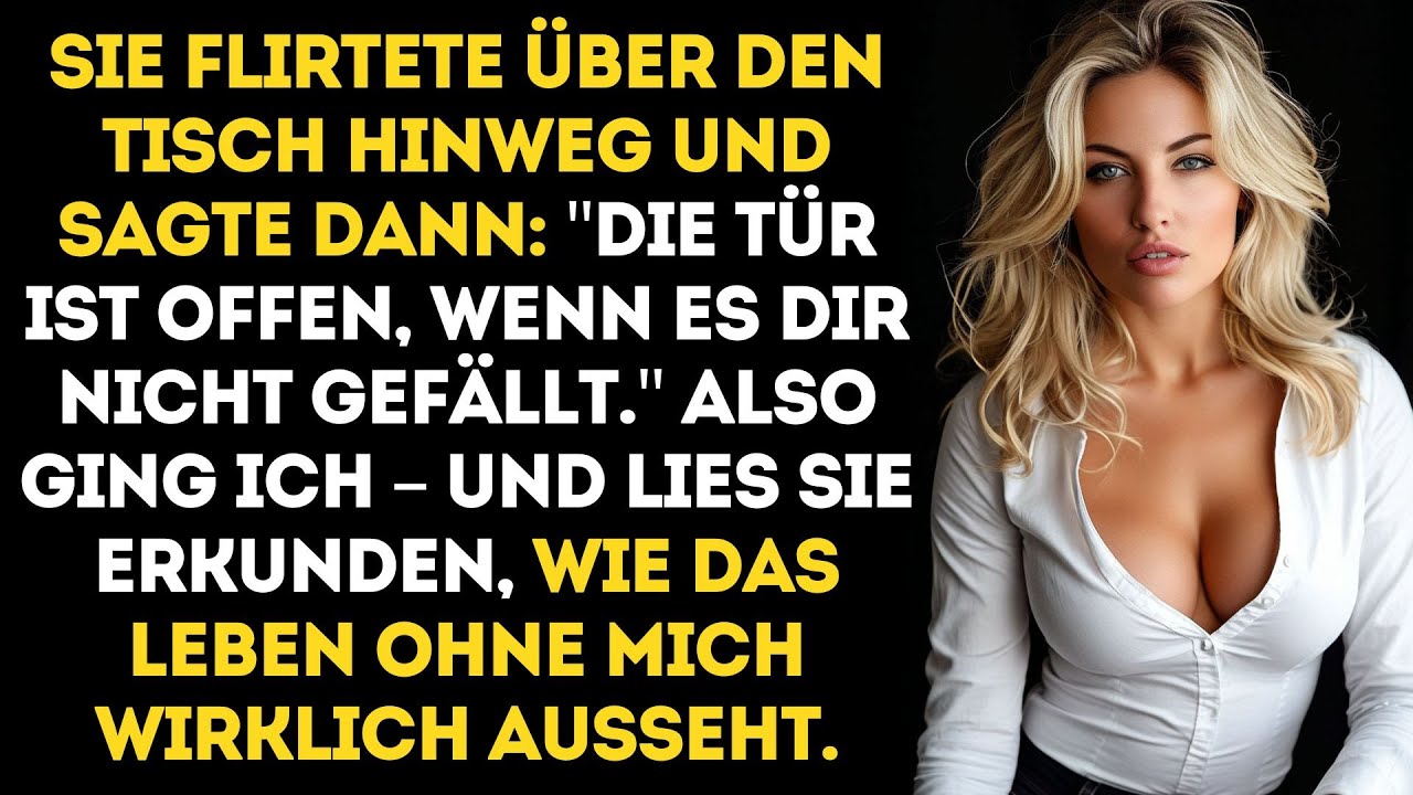 Sie forderte mich auf zu gehen – also tat ich es, und mein Schweigen änderte alles.