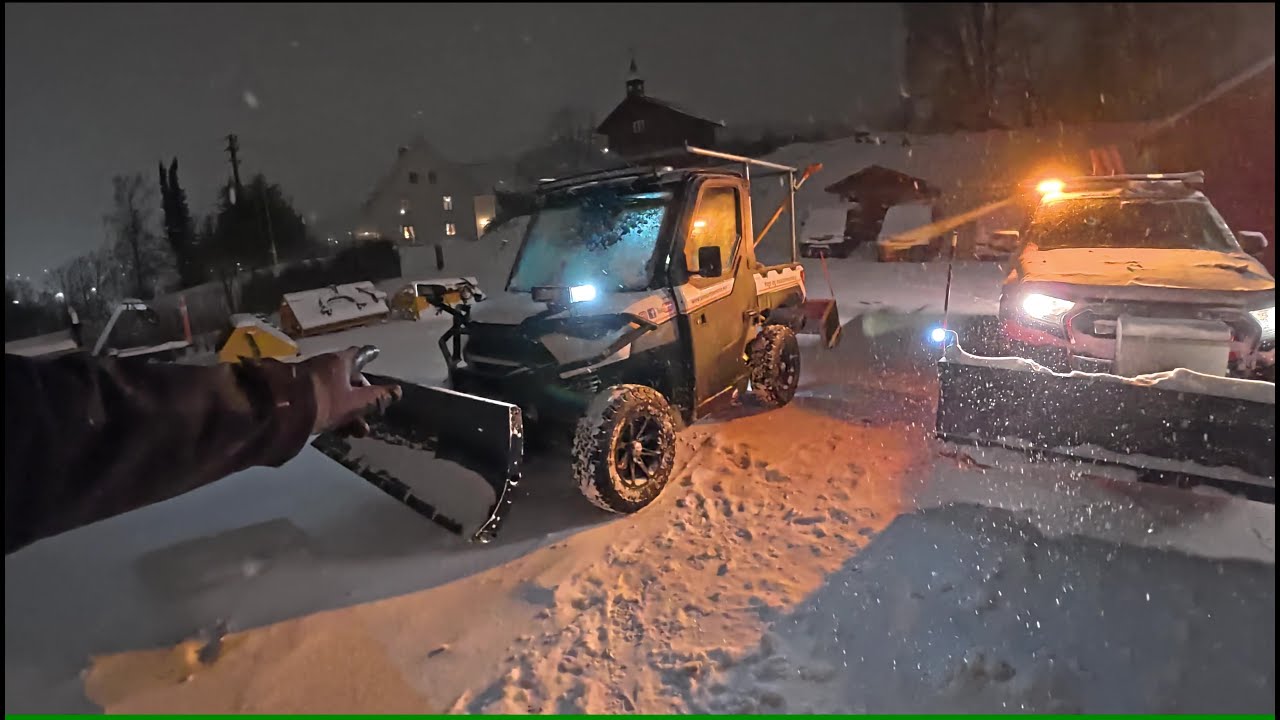 Stort snøfall jan 2025 Oslo, Norway, Polaris Ranger UTV