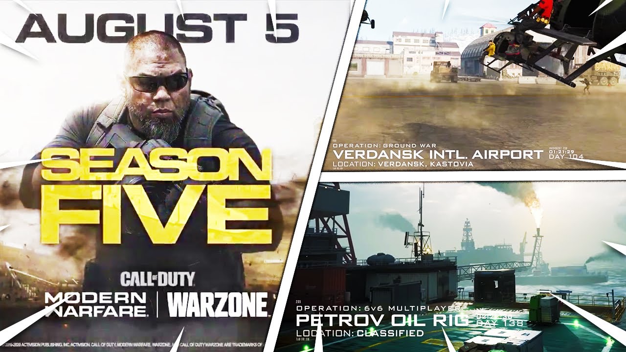 MODERN WARFARE UPDATE 1.24 SEASON 5 REVEALED + TRAILER! NEW DLC MAPS, AN-94 & APC9 & Early Download!