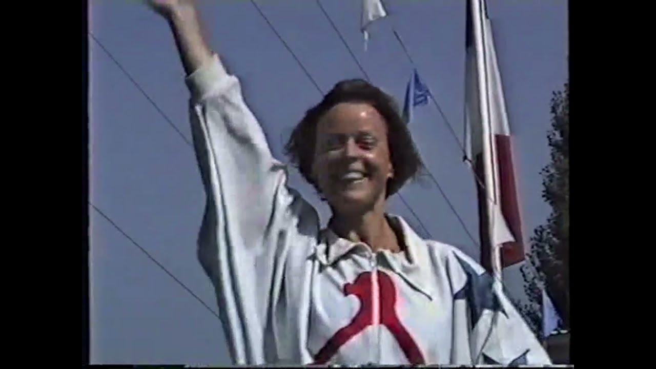 Bärbel Wendel als Gastspringerin bei den Acapulco Todesspringern im Europapark Rust 1988