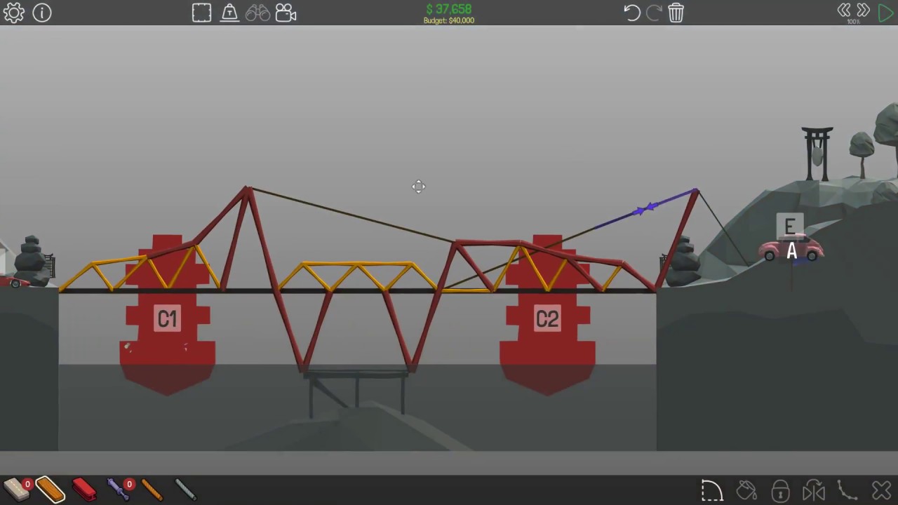 Poly Bridge 6-6 Only One