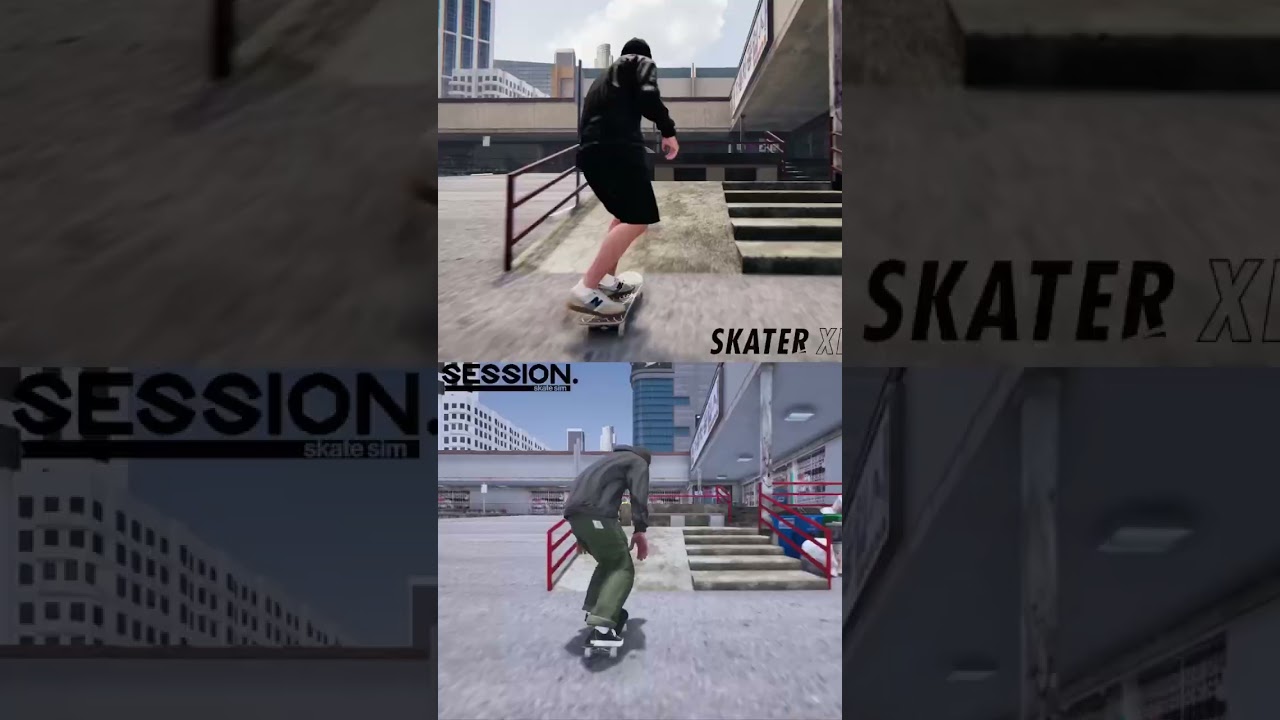 Vanilla SKATER XL vs Vanilla SESSION Gameplay