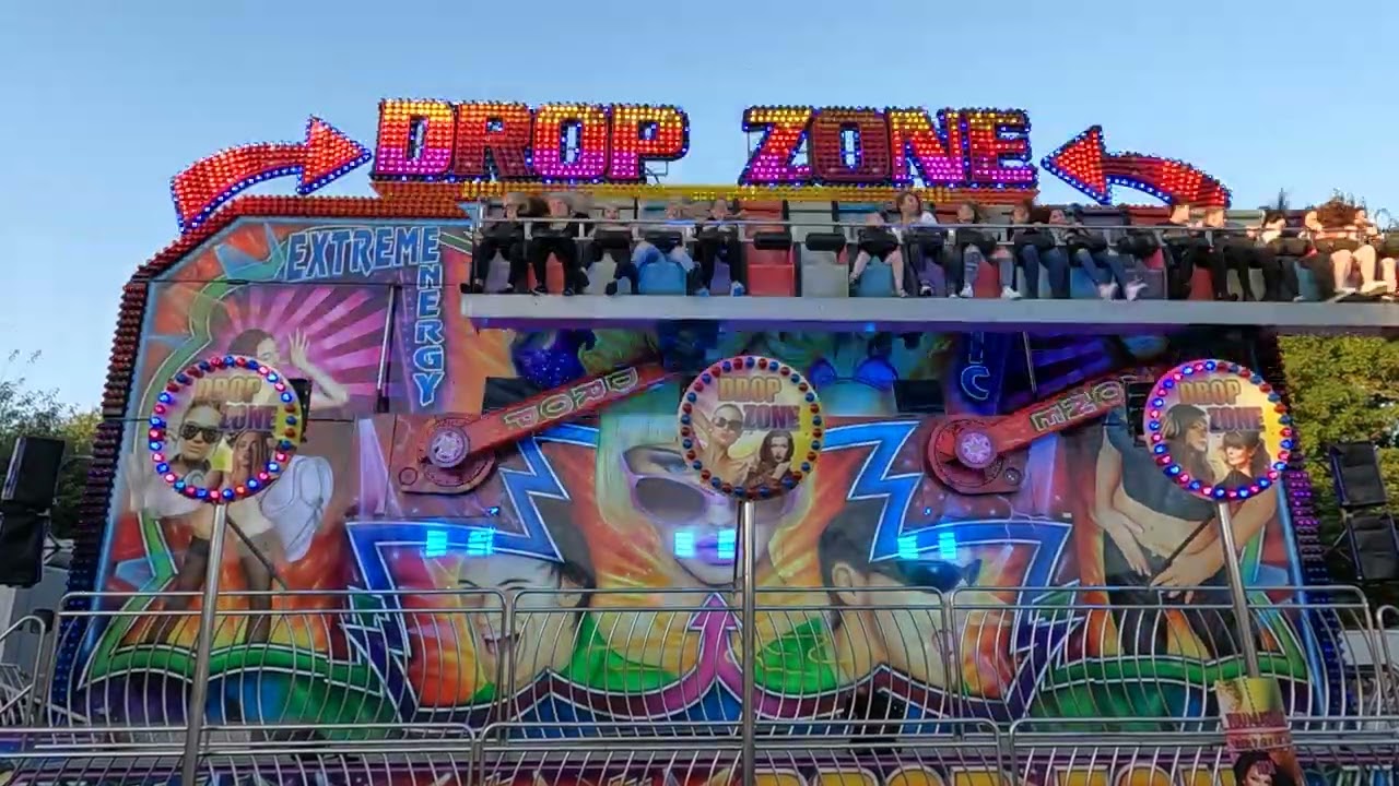 Jay Weightmans Drop Zone Miami offride pov @ Scott Pullen & Son Funfair 25/08/2022