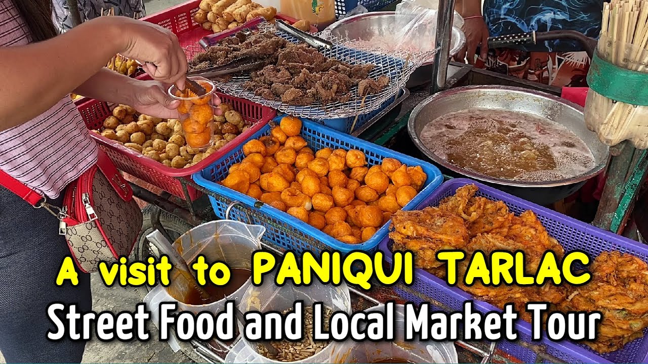 PALENGKE TOUR & FILIPINO STREET FOOD in PANIQUI TARLAC, Philippines | Local Market in the Province