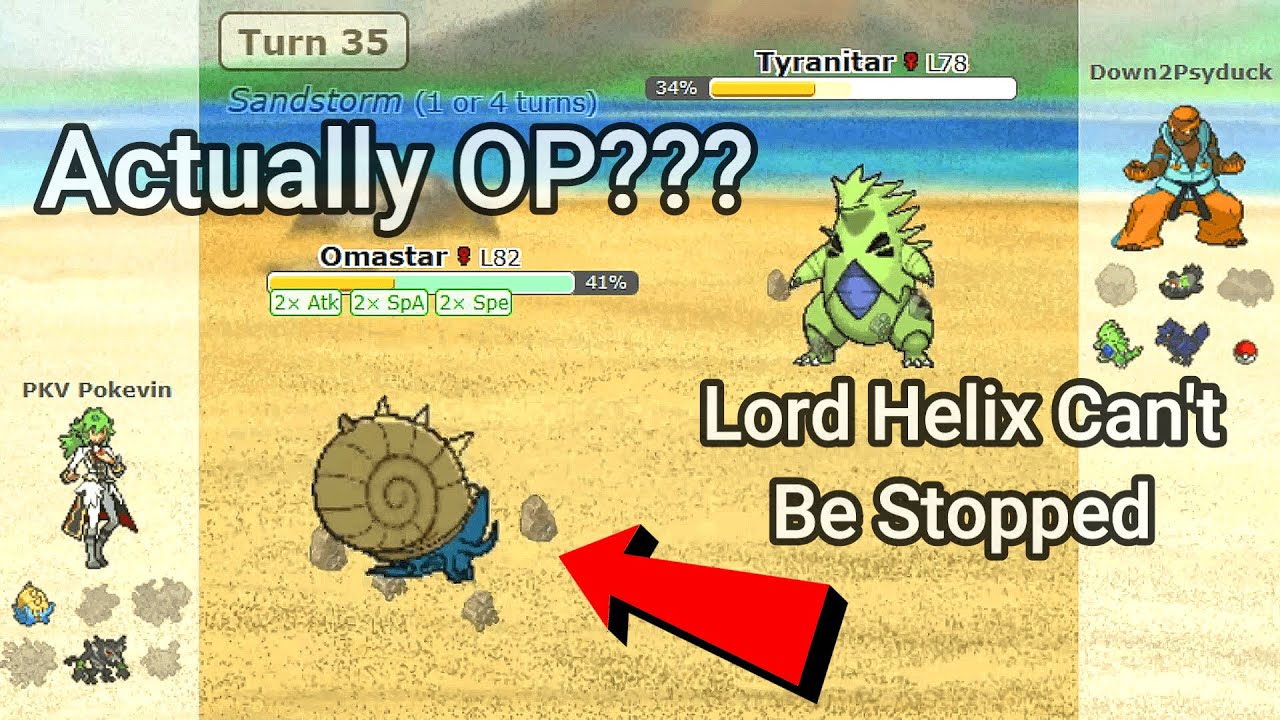 Shell Smash Omastar Clutches the Game! (Pokemon Showdown Random Battles) (High Ladder)