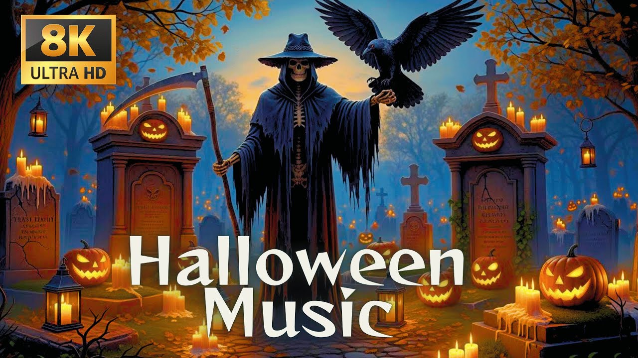 Relaxing Halloween 2025 🎃 Ghostly Village Ambience 👻 Spooky Sleep Music for Peaceful Night Calm