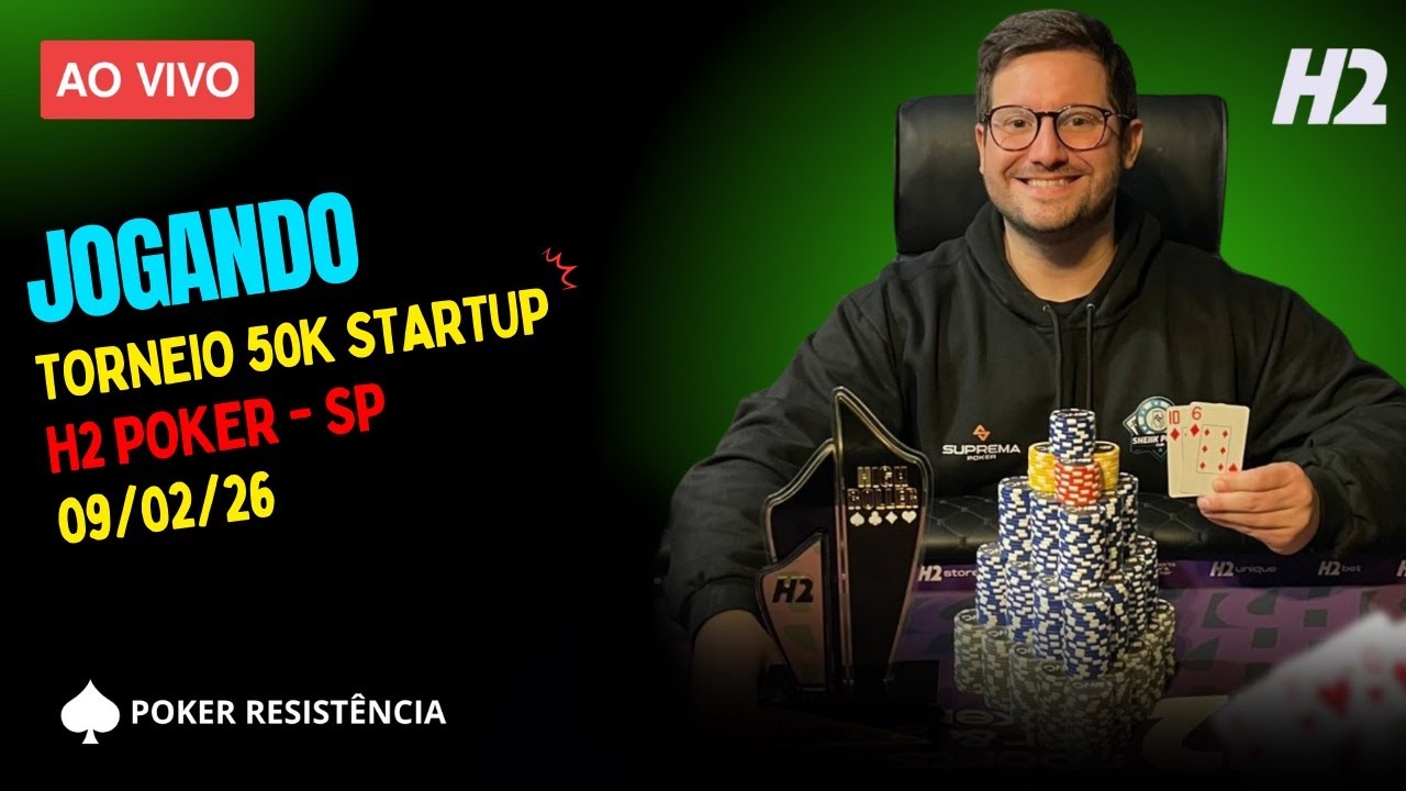JOGANDO POKER LIVE - TORNEIO STARTUP 50K STARTUP - EM SÃO PAULO