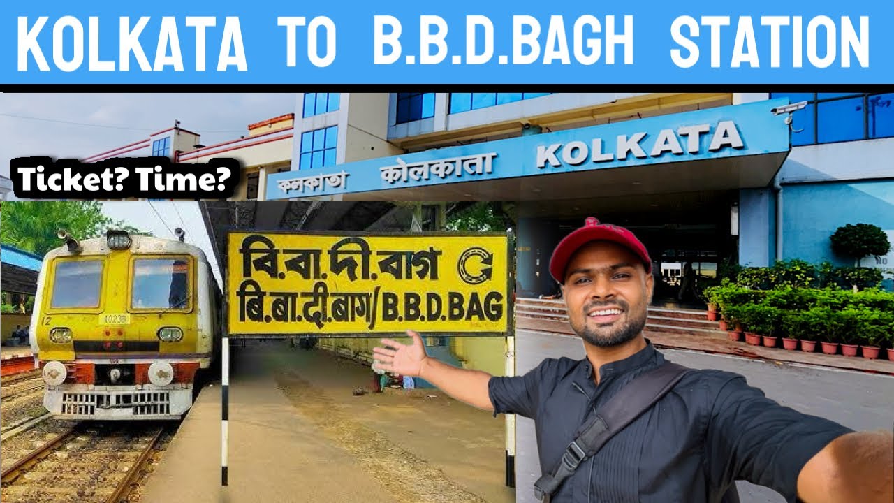 Kolkata To B.B.D.Bag Station New Local Train Journey Video | Full Journey  A to Z