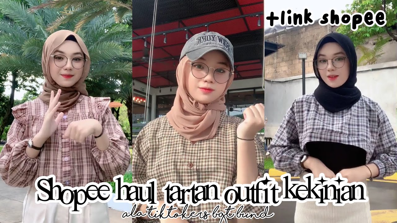 SHOPEE HAUL TARTAN OUTFIT ALA TIKTOKERS KEKINIAN
